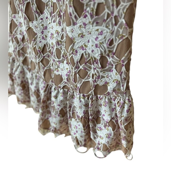 Elliatt Floral Lace Sleeveless heartbeat mini Dress size M - Picture 7 of 15